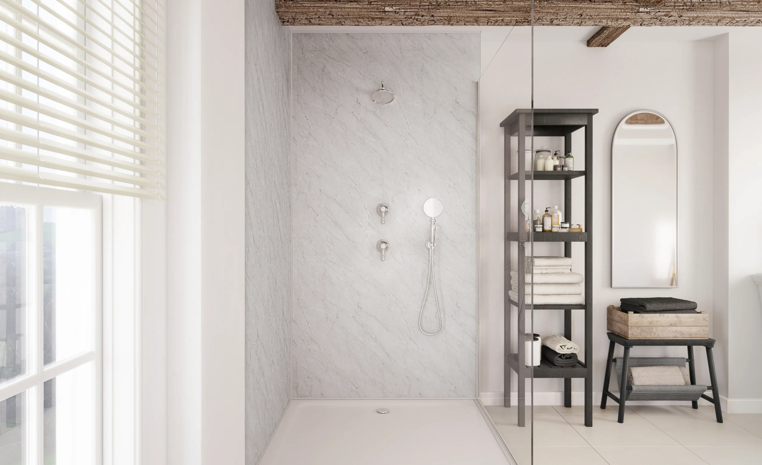 Showerwall Laminate Apollo Marble SW66 2440 x 1200 Square Cut Ply