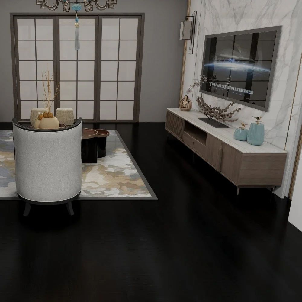 Liberty Floors Lifestyle 5.5mm Herringbone Carbon Oak Luxury Rigid Vinyl Flooring 305109