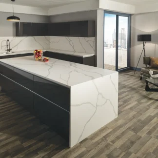 Minerva Calcutta White Breakfast Bar 25mm 2100 X 900