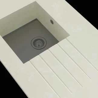 Minerva Blue Venato Integrated Sink Module Single Bowl RHB 25mm 2250 X 650