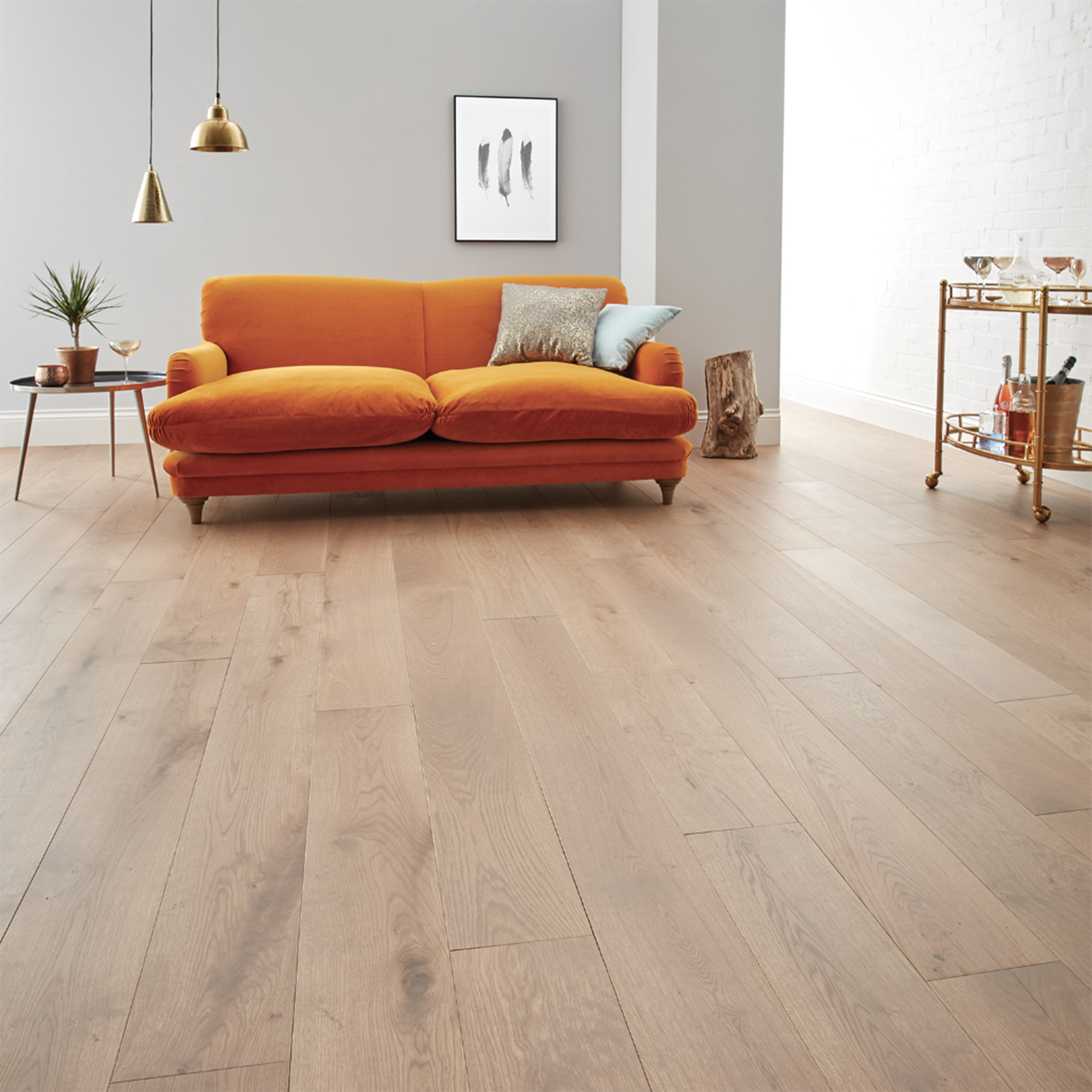 Woodpecker Chepstow 21mm Engineered Planed Grey Oak
