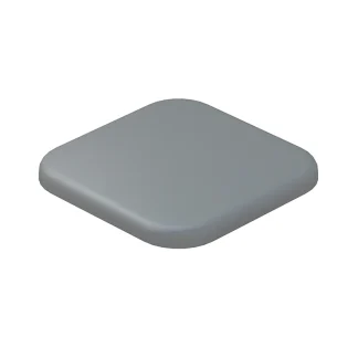 Guardian Composite Fencing Aluminium Fence Post Cap - Grey
