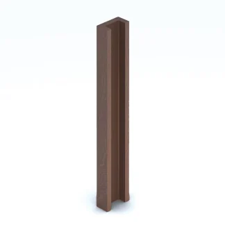 Guardian Composite Fencing Adapter For Concrete Post 1.8m - Brown (Pack of 2)