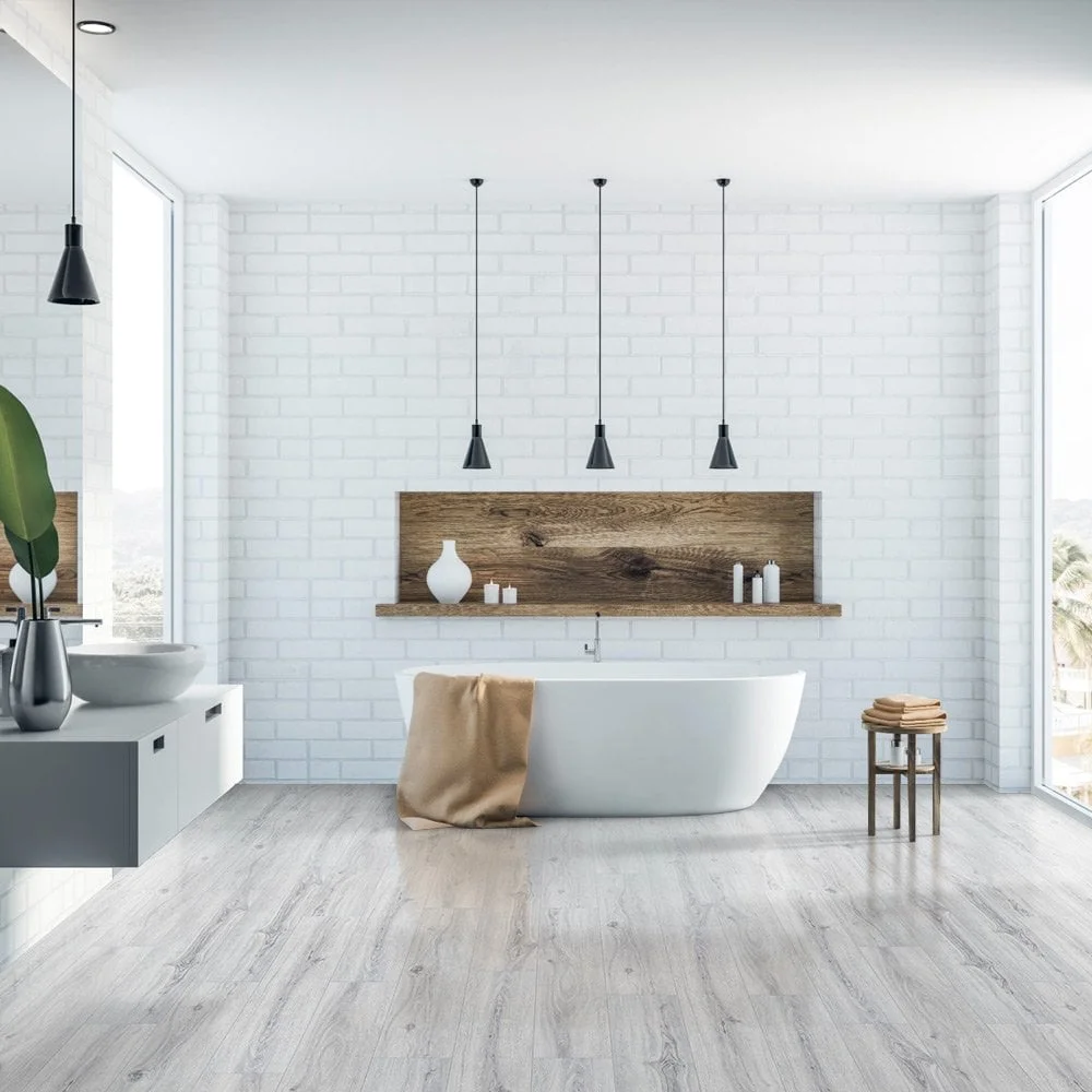 Falquon Flooring High Gloss 4V 8mm Arctic Flooring (Q1026)