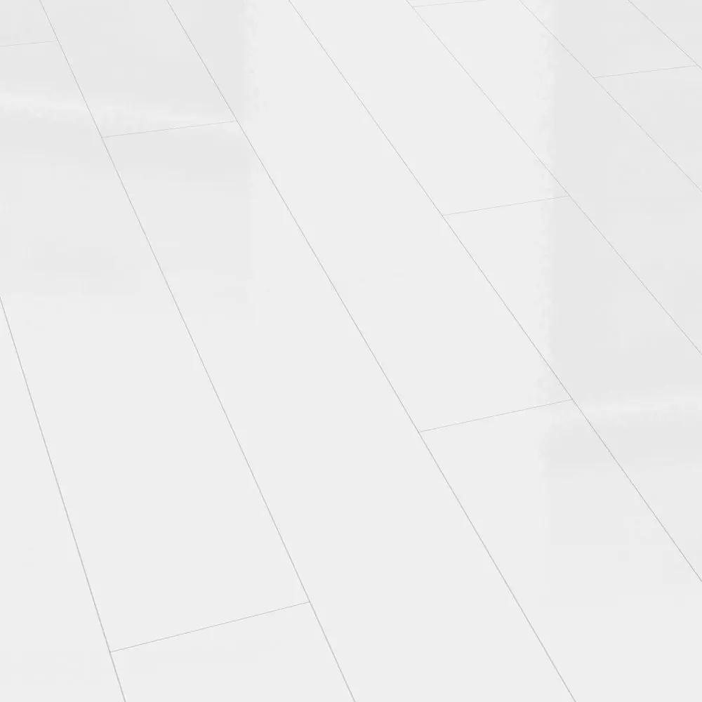 Falquon Flooring 6mm SPC High Gloss White Plank D2935 - Image 2