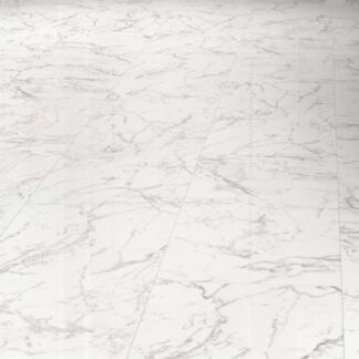 Falquon Flooring Stone 2.0 8mm Carrara Marble White Tile Laminate Flooring D2921