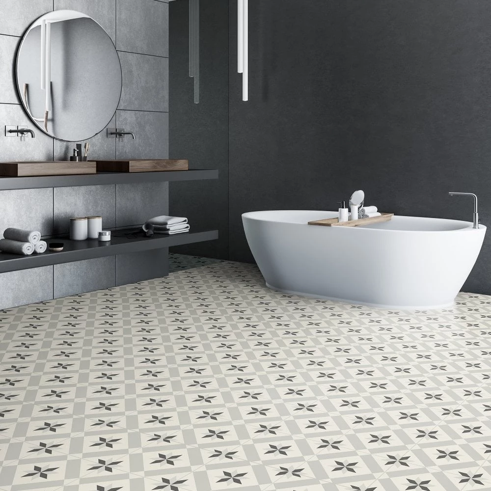 Faus Retro 8mm Laminate Art Tile Flooring S184220 - Image 3