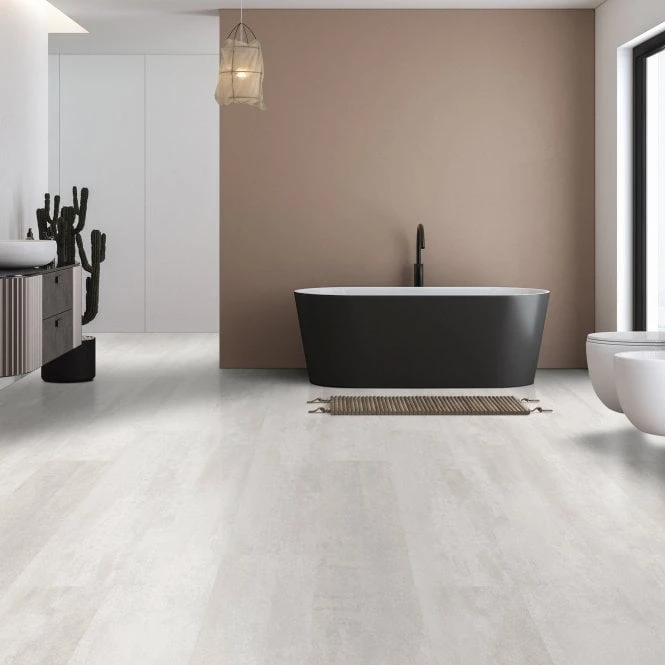 Kaindl AquaPro 8mm Laminate Concrete Art Opal Grey Tile Flooring