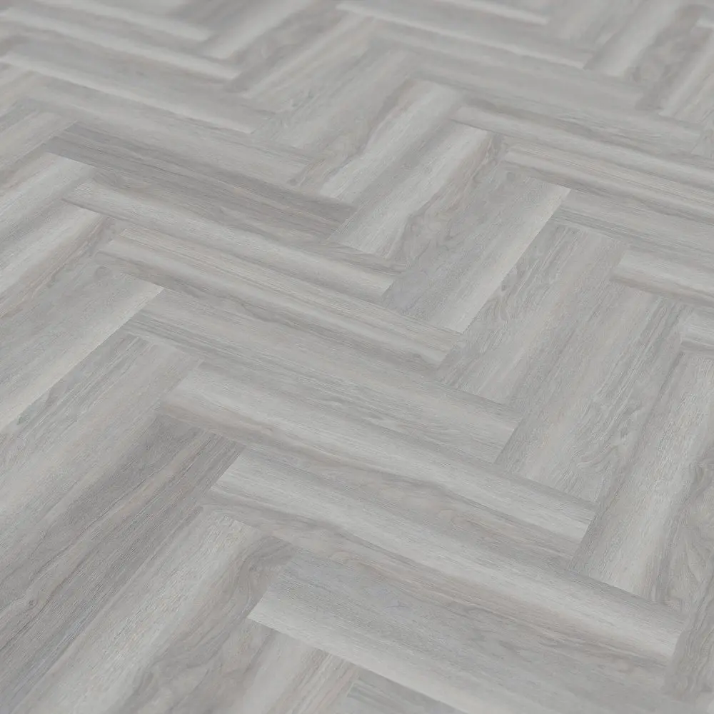 Liberty Floors Lifestyle 5.5mm Herringbone Cool Grey Luxury Rigid Vinyl Flooring 275828 - Image 2