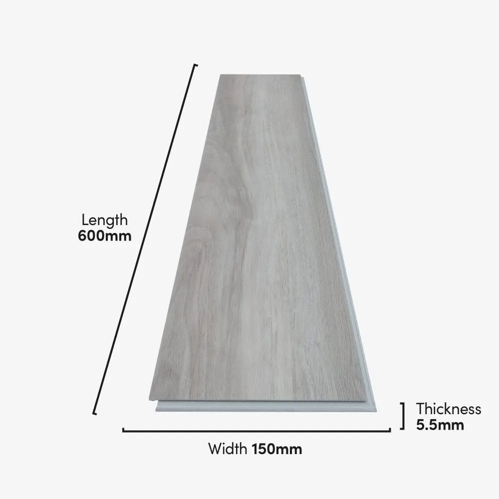 Liberty Floors Lifestyle 5.5mm Herringbone Cool Grey Luxury Rigid Vinyl Flooring 275828 - Image 3