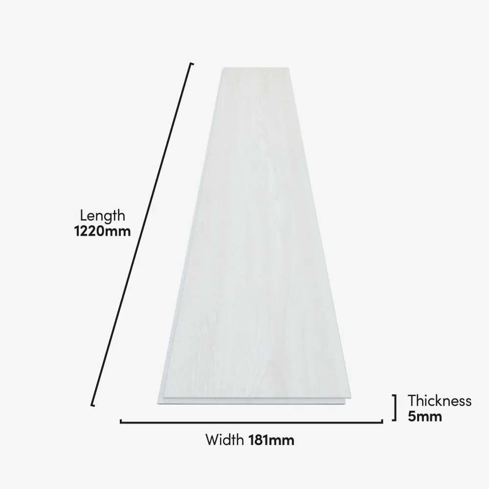 Liberty Floors Lifestyle 5mm Luxury Misty White Rigid Vinyl Flooring 275811 - Image 3