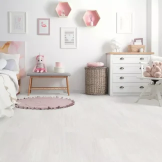 Liberty Floors Lifestyle 5mm Luxury Misty White Rigid Vinyl Flooring 275811