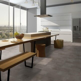 Liberty Floors Universo 8mm Bedrock Stone Water Resistant Tile Laminate Flooring (56020)