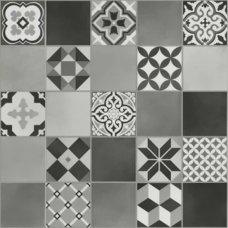 Malmo Stick Down LVT Kuvio Grey Tile MA77