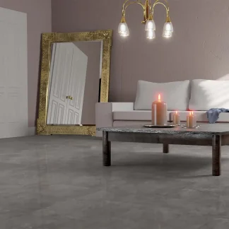 Falquon Flooring Stone 2.0 8mm Martico Grigio High Gloss Tile Laminate Flooring (Q1020)
