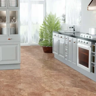 Falquon Flooring Stone 2.0 8mm Martico Marrone High Gloss Tile Laminate Flooring (Q1021)
