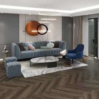 Liberty Floors Lifestyle 5.5mm Herringbone New Forest Oak Luxury Rigid Vinyl Flooring 307817