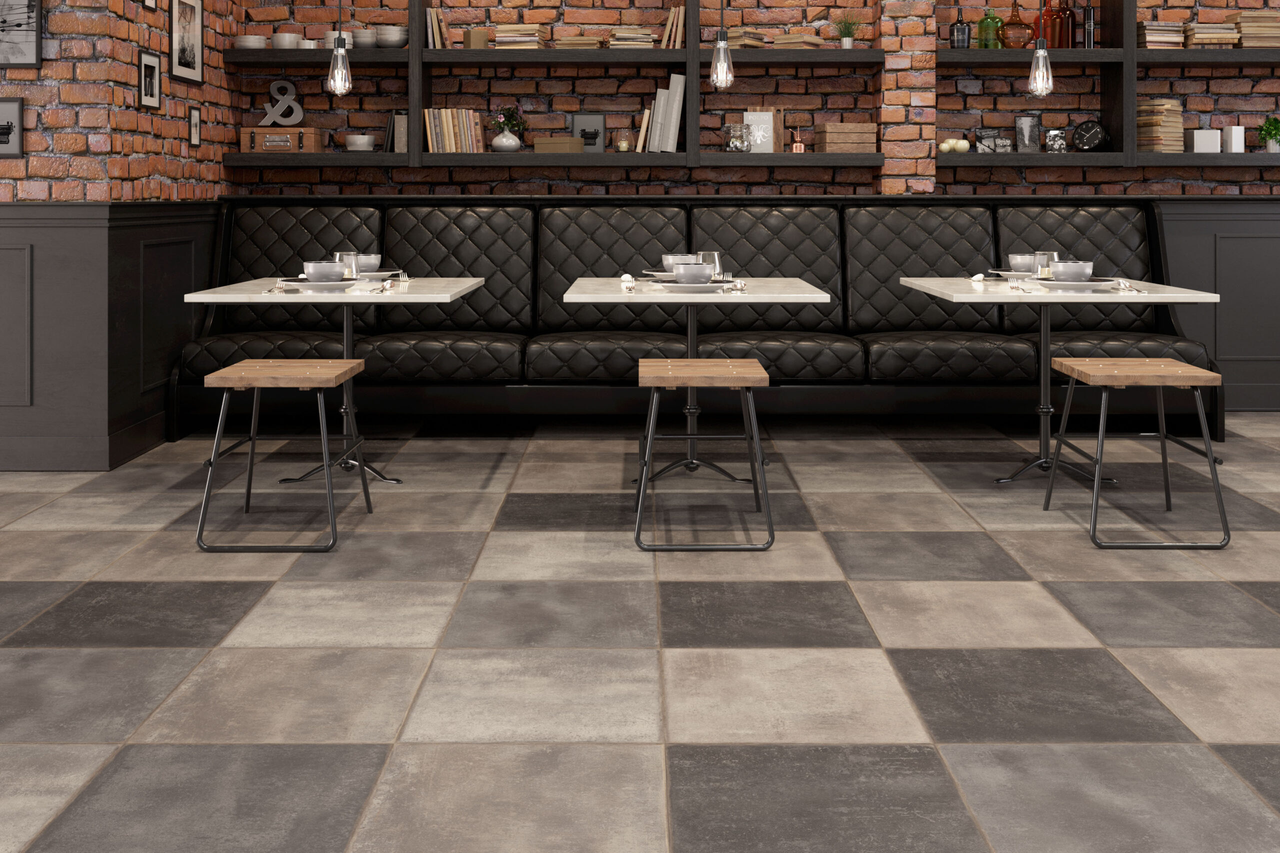 Faus Industry Tile 8mm Gres Oxide Tile Laminate Flooring - Image 2