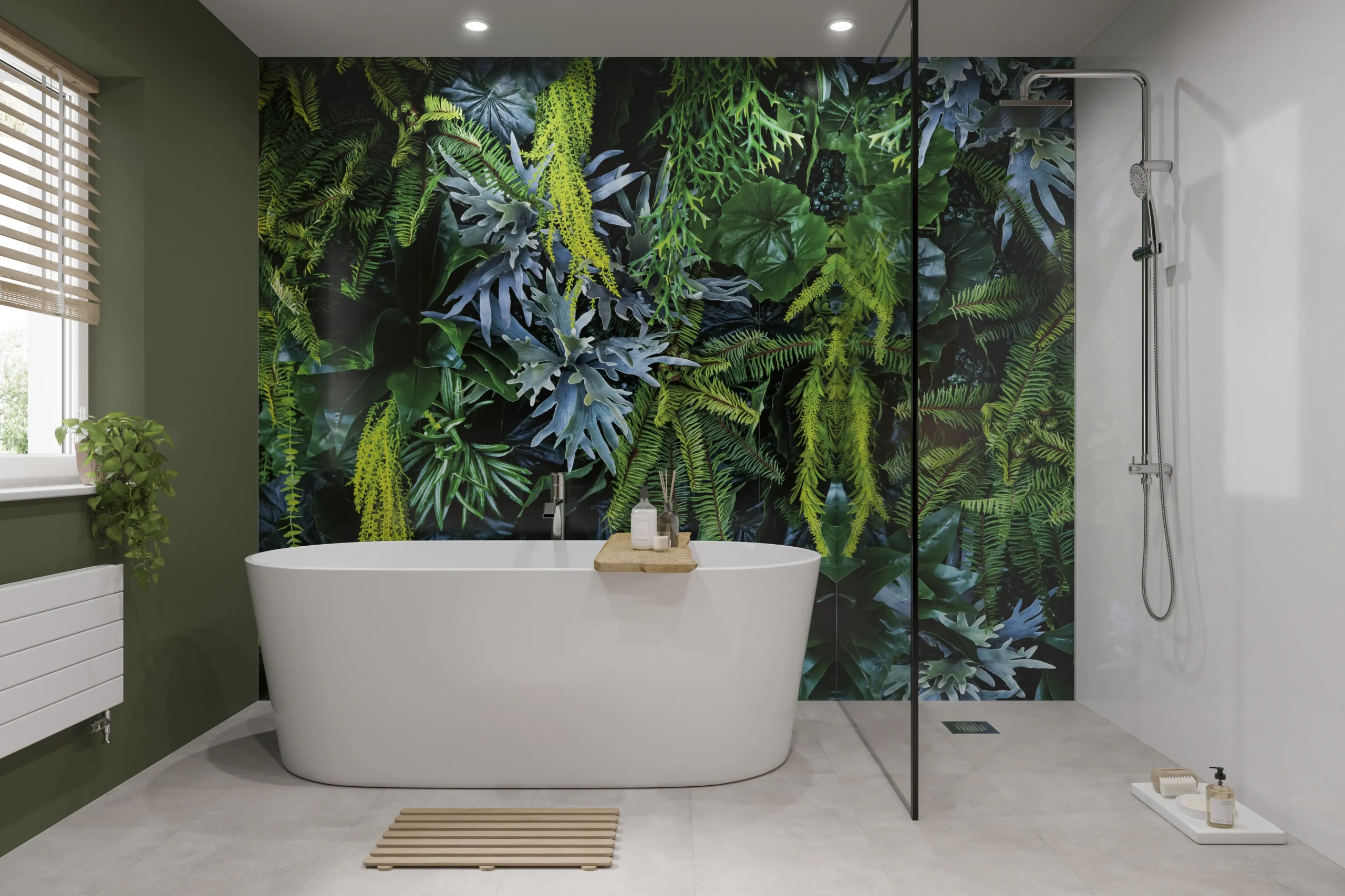 Showerwall Acrylic 2400 x 896 Plant Wall SCA63