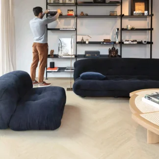 Quick-Step Alpha Ciro Herringbone Pure Oak Polar LVT Flooring AVHBU40361