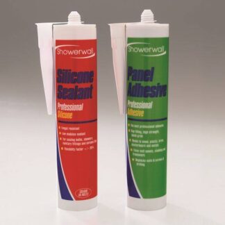Showerwall Laminate Kit Black Silk Trim Inc Clear Finish Sealant & Sureseal