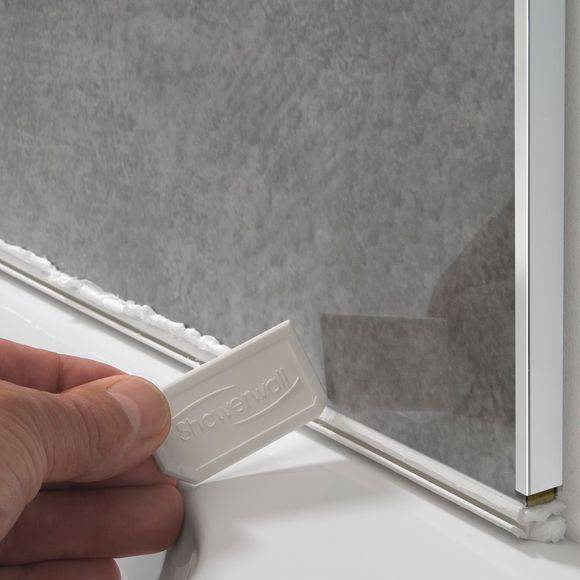 Showerwall Laminate 2450mm Silver Pvc Sureseal (2part System) - Image 5