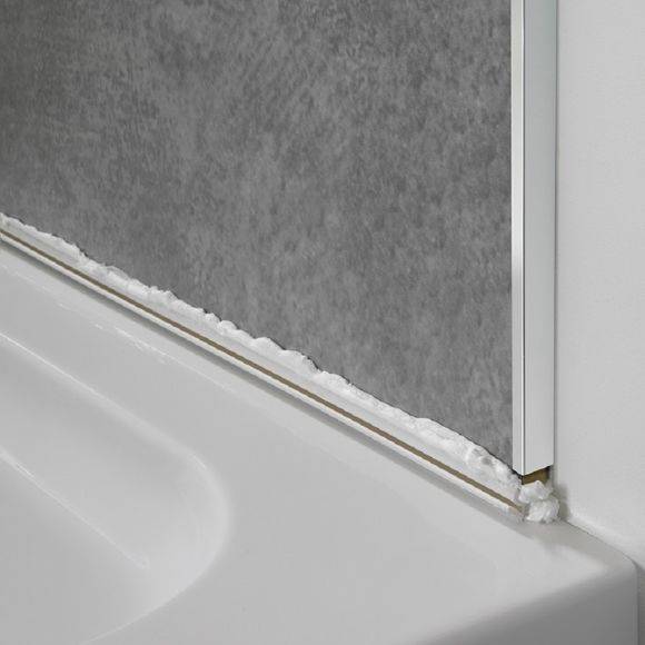 Showerwall Laminate 2450mm Silver Pvc Sureseal (2part System) - Image 4