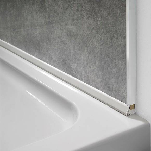 Showerwall Laminate 2450mm Silver Pvc Sureseal (2part System) - Image 6