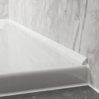 Showerwall Laminate 2450mm Silver Pvc Sureseal (2part System)