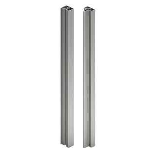 Guardian Composite Fencing Top and Bottom Aluminium Finished Trims 1.8m - Grey