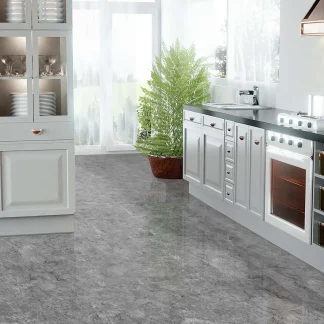 Falquon Flooring Stone 2.0 8mm Toscana Grigio High Gloss Tile Laminate Flooring (Q1025)