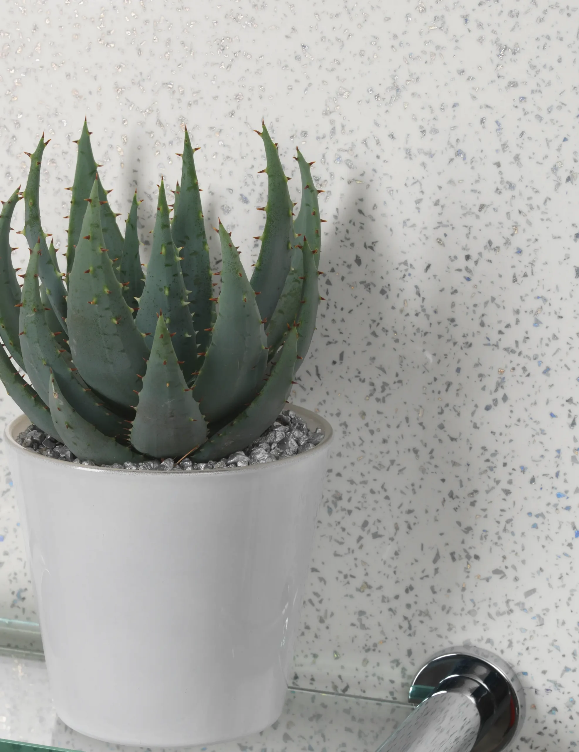 Showerwall Laminate White Galaxy SW22 2440 x 579 Proclick EGMDF