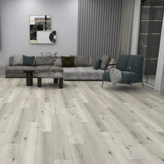 Liberty Floors Lifestyle 5mm Luxury White Rock Oak Rigid Vinyl Flooring 305102