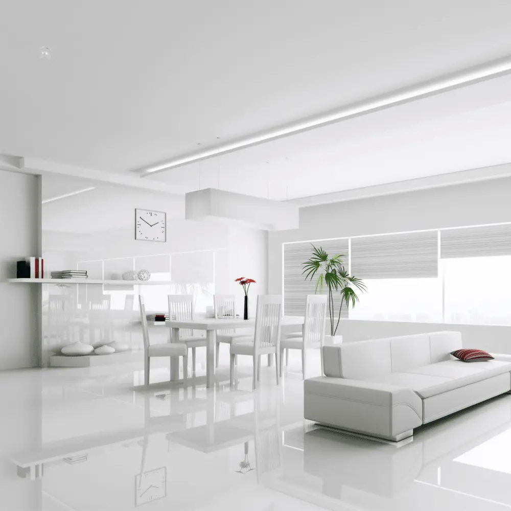 Falquon Flooring High Gloss MAX 8mm White Laminate Flooring (D2935)