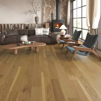Leader-Tec HydroShield Waterproof Real Wood Flooring Country Oak Herringbone