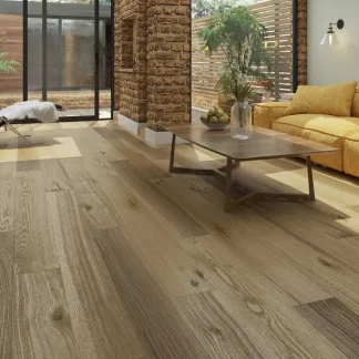 Leader-Tec HydroShield Waterproof Real Wood Flooring Dune Oak Herringbone