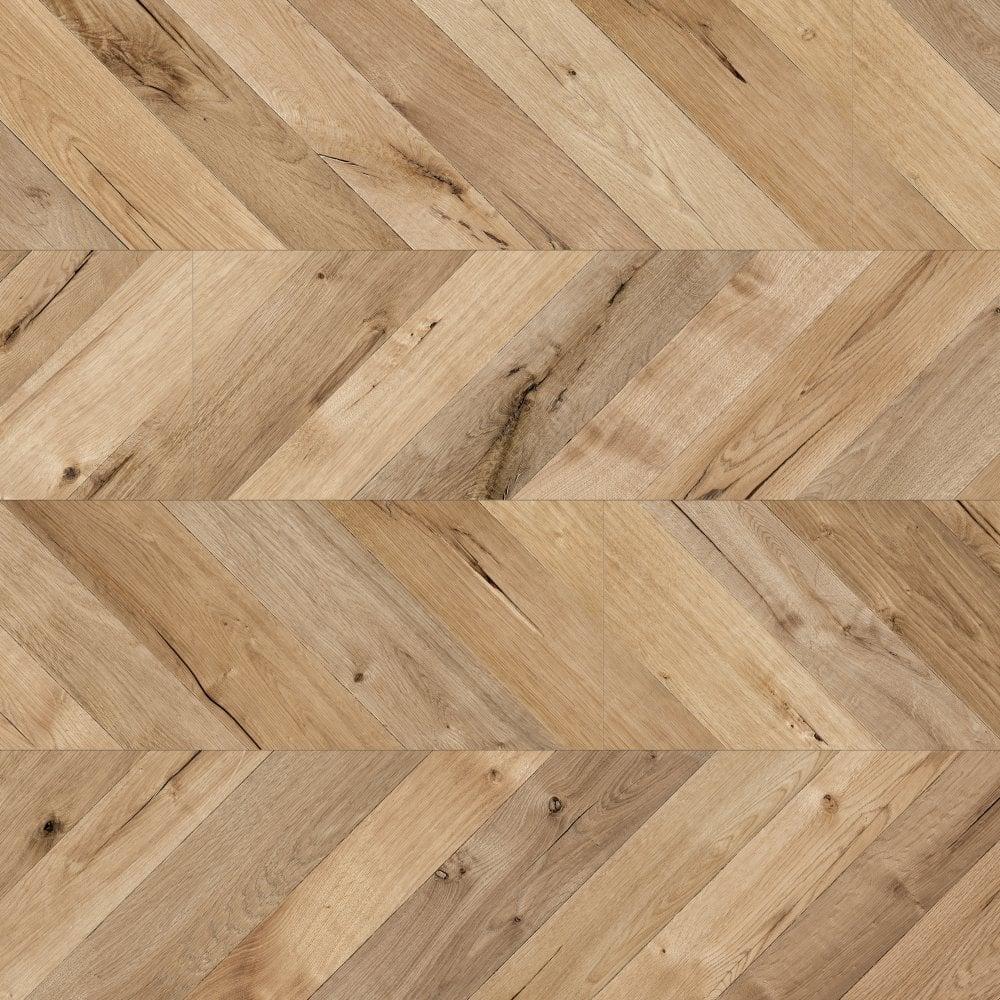 Kaindl Chevron Parquet 8mm Natural Oak Embossed Flooring (8192) - Image 2