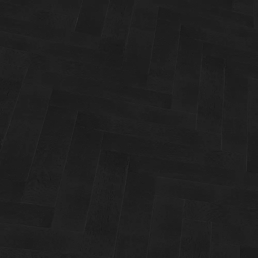 Liberty Floors Herringbone Parquet 14mm Engineered Midnight Black Oak Matt Lacquered Flooring - Image 2