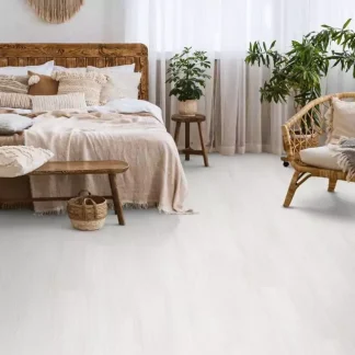 Liberty Floors Impressive 6mm SPC Misty White Rigid Vinyl Flooring