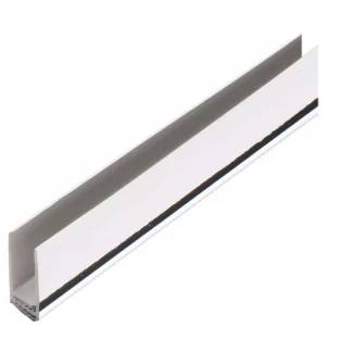Guardian Wall Panel Accessories 2 Part Edge Trim  8/10mm x 2.7m Chrome