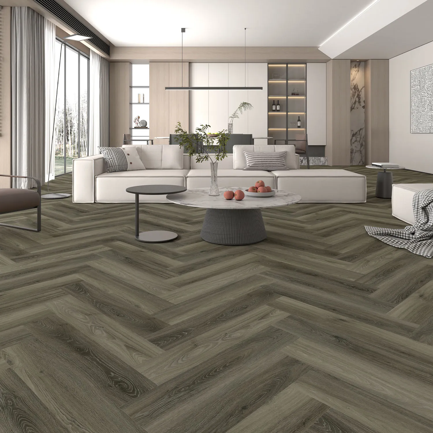 Guardian Clever Click Premium SPC 5.5mm Lexington Oak Herringbone