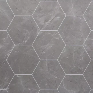 Guardian Neptune Grout Line 1000X2400mm Lunar Stone Hexagon Tile Matt