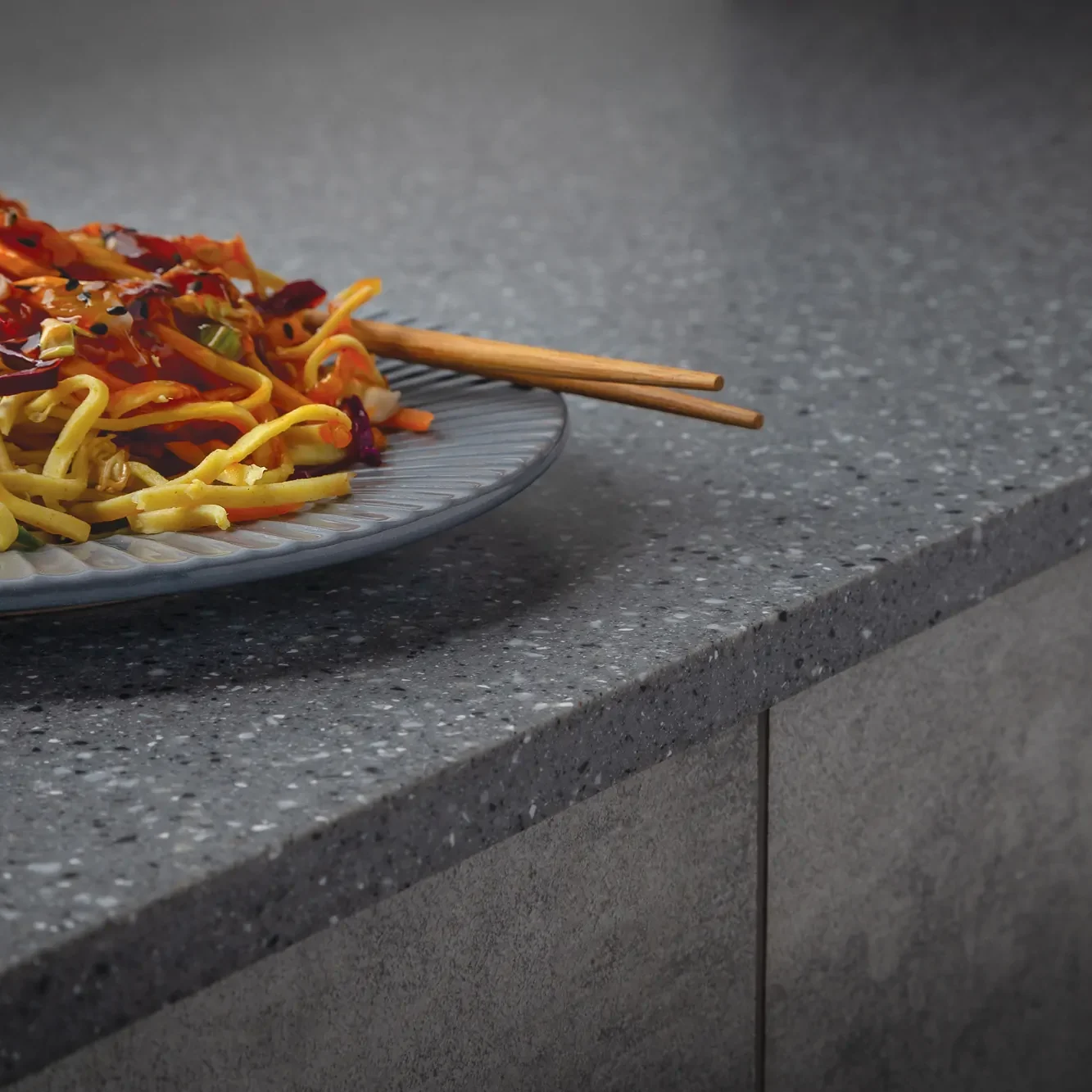 Metis Dark Grey Breakfast Bar 2440 x 900 x 15mm