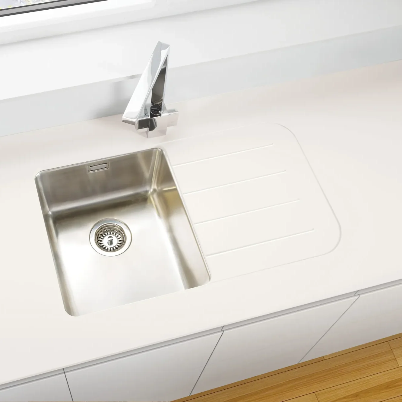 Metis White Splashback 3050 x 620 x 15mm - Image 3