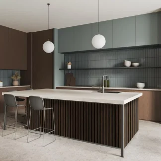 Liberty Elevation Acoustic Wall Panelling 600 x 2400mm Walnut