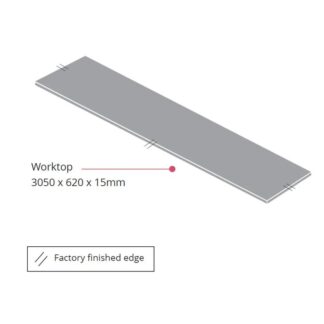 Metis White Fleck Worktop 3050 x 620 x 15mm