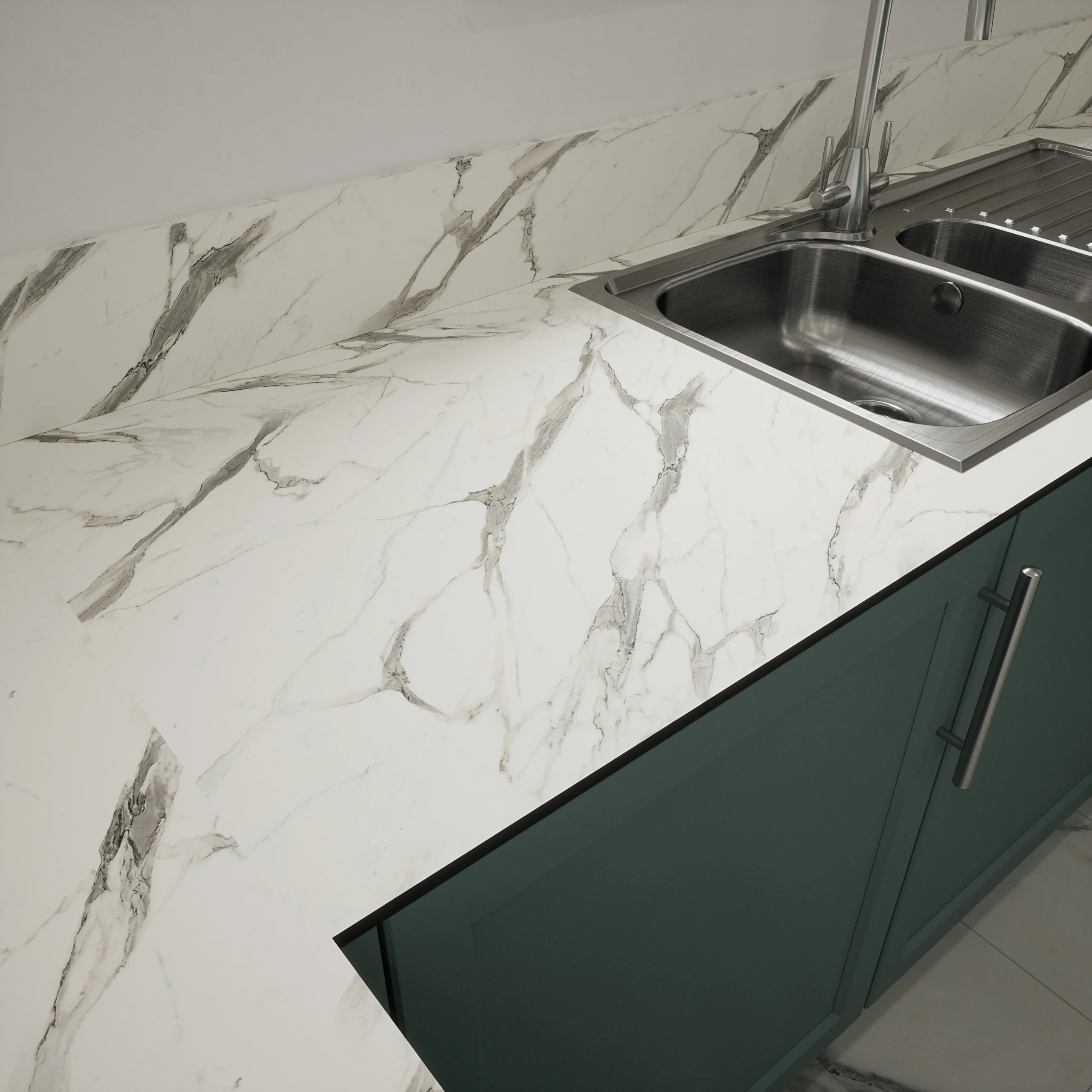 Mariz Vena White 3050 x 600 x 3mm Splashback - Image 3