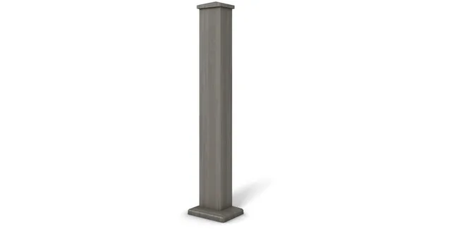 Guardian Composite Hand Rail Balustrade Decking Post Assembly - Grey