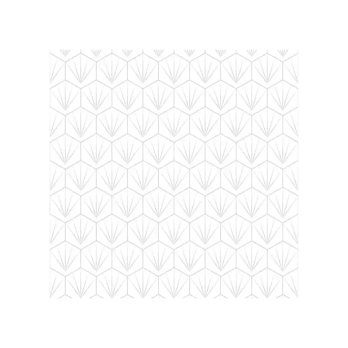 Showerwall Acrylic 2400 x 896 Deco Tile White And Grey SCA43 - Image 2