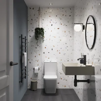 Showerwall Acrylic 2400 x 1200 Ravello Terrazzo SCA76